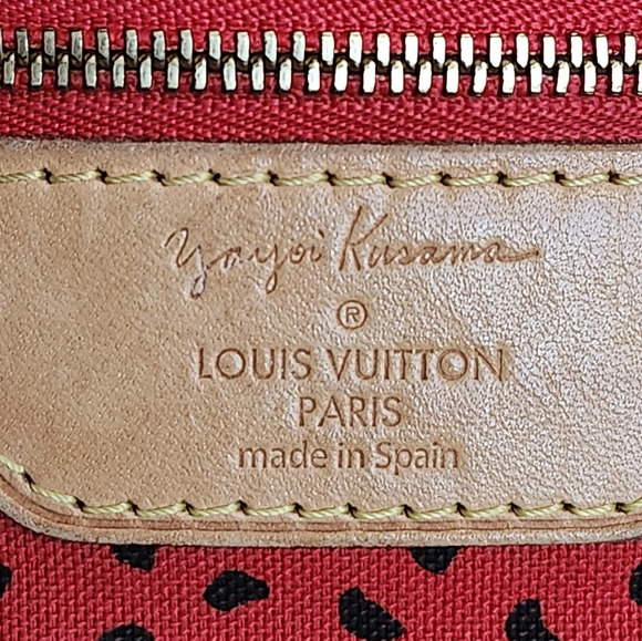Louis Vuitton Monogram Kusama Waves Neverfull MM Red - Picture 11 of 16